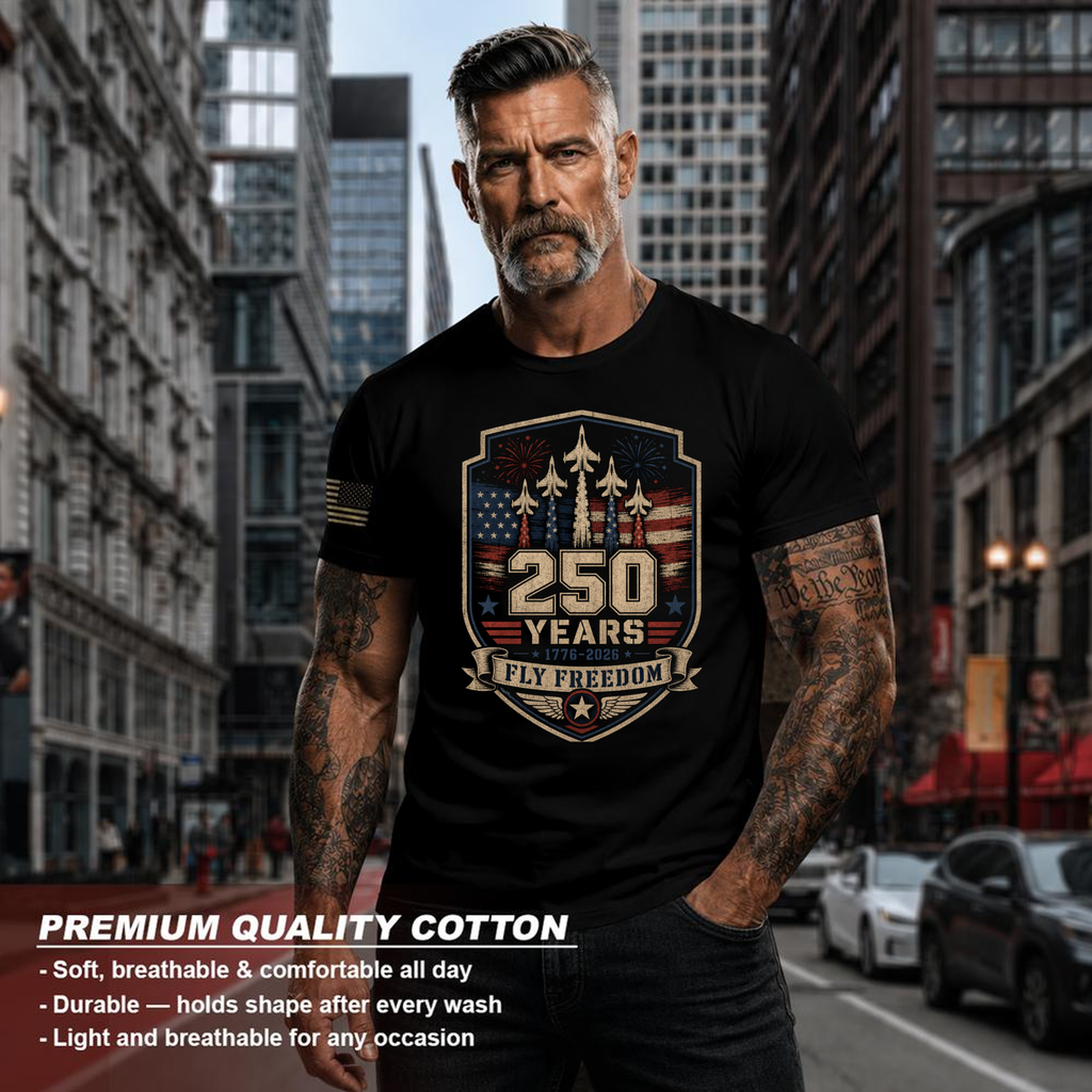 Patriotic Graphic T-Shirt - Independence Day Celebration