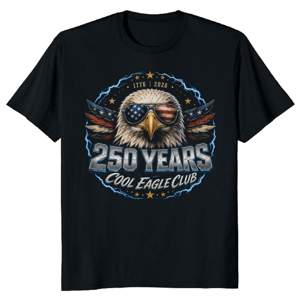 Patriotic Cool Eagles T-Shirt - Gift for USA Pride Fans