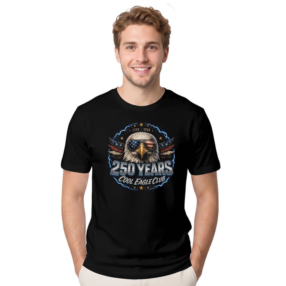 Patriotic Cool Eagles T-Shirt - Gift for USA Pride Fans