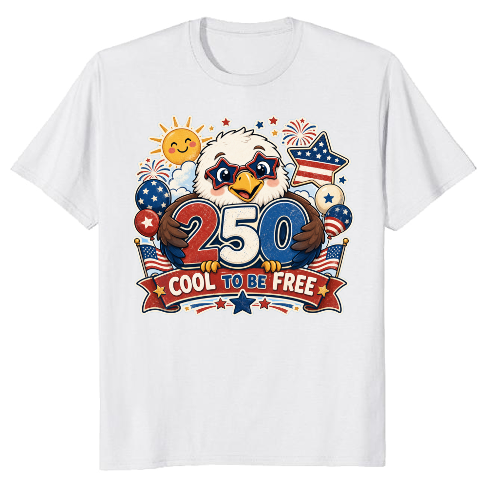 Cartoon Cute Eagles Graphic T-Shirt