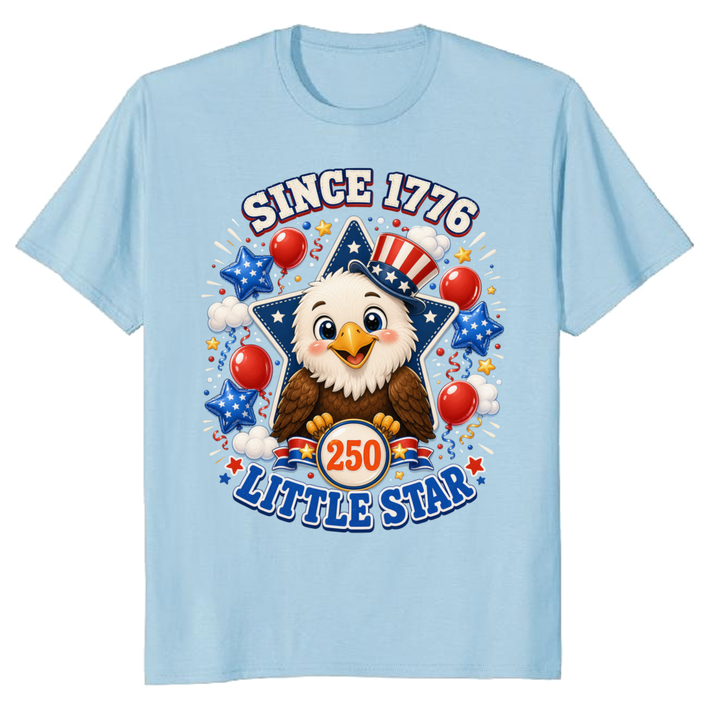 Cute Cartoon Eagles Graphic T-Shirt