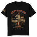 Patriotic Cross Patriot T-Shirt - Independence Day Faith Gift