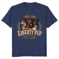 Patriotic Dog Graphic T-Shirt - Gift for Dog Lovers