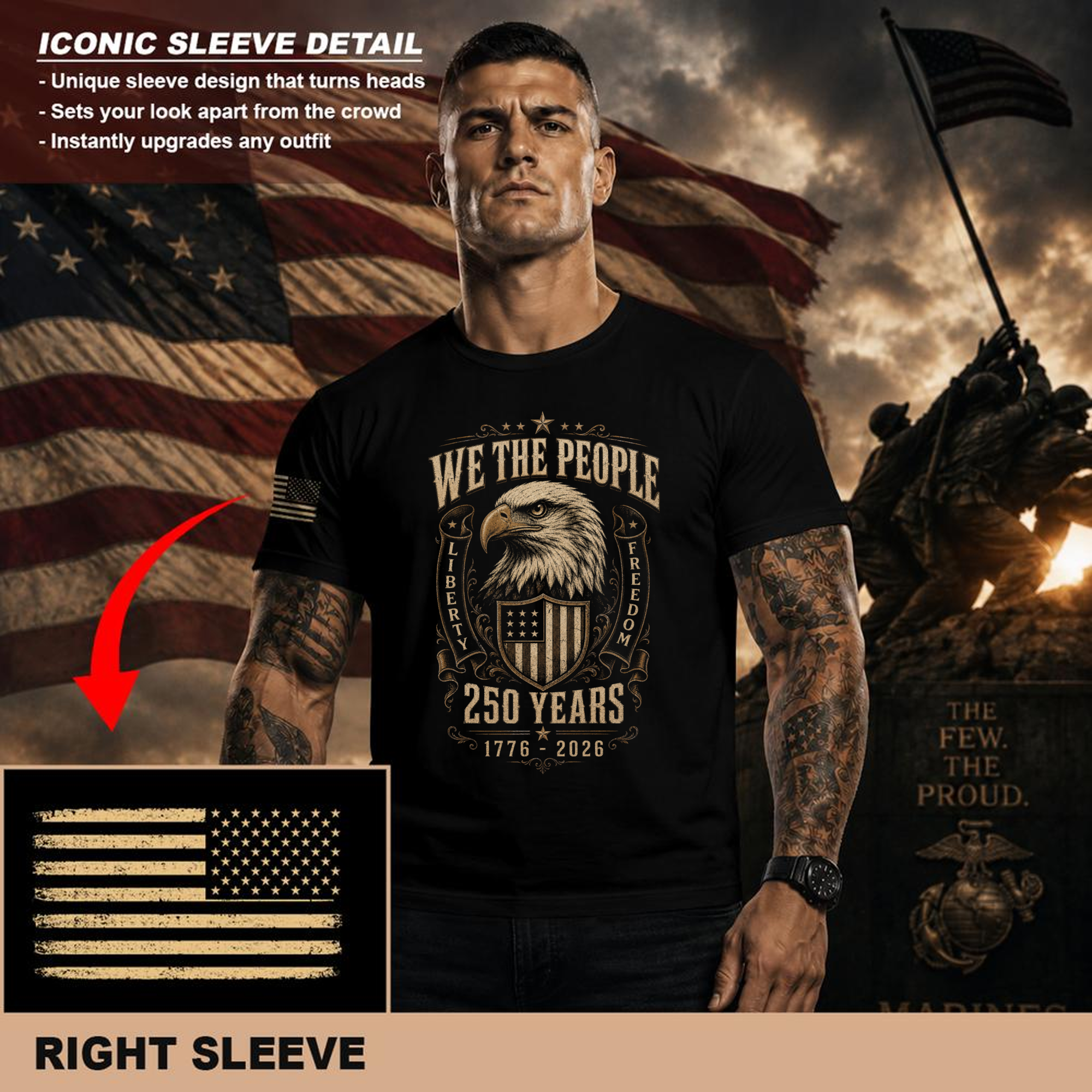 Patriotic T-Shirt - Independence Day Celebration