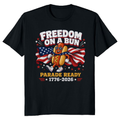 Patriotic Hot Dog T-Shirt - Gift for Fourth of July Cookouts