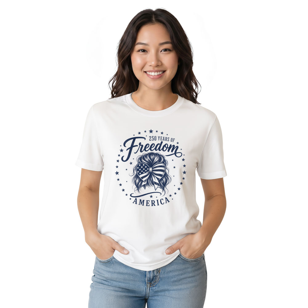 Patriotic Girly T-Shirt - Gift for Patriotic Women