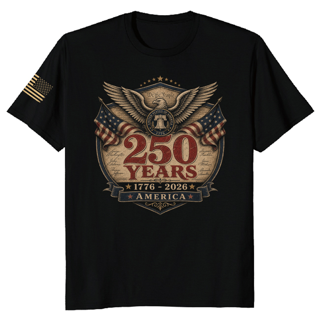 250th Anniversary Pretty Flag Patriot T-Shirt - USA 250 Celebration Gift