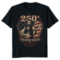 Lincoln Playing Guitar T-Shirt - Gift for Music and History Fans