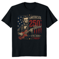 Lincoln Playing Guitar T-Shirt - Gift for Music Lovers