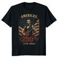 Lincoln Playing Guitar T-Shirt - Gift for Music History Fans