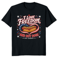 Patriotic Hot Dog T-Shirt - Gift for July 4th Cookout Fans