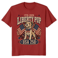 Patriotic Dog Graphic T-Shirt