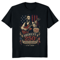 Lincoln Playing Guitar T-Shirt - Gift for History Buffs
