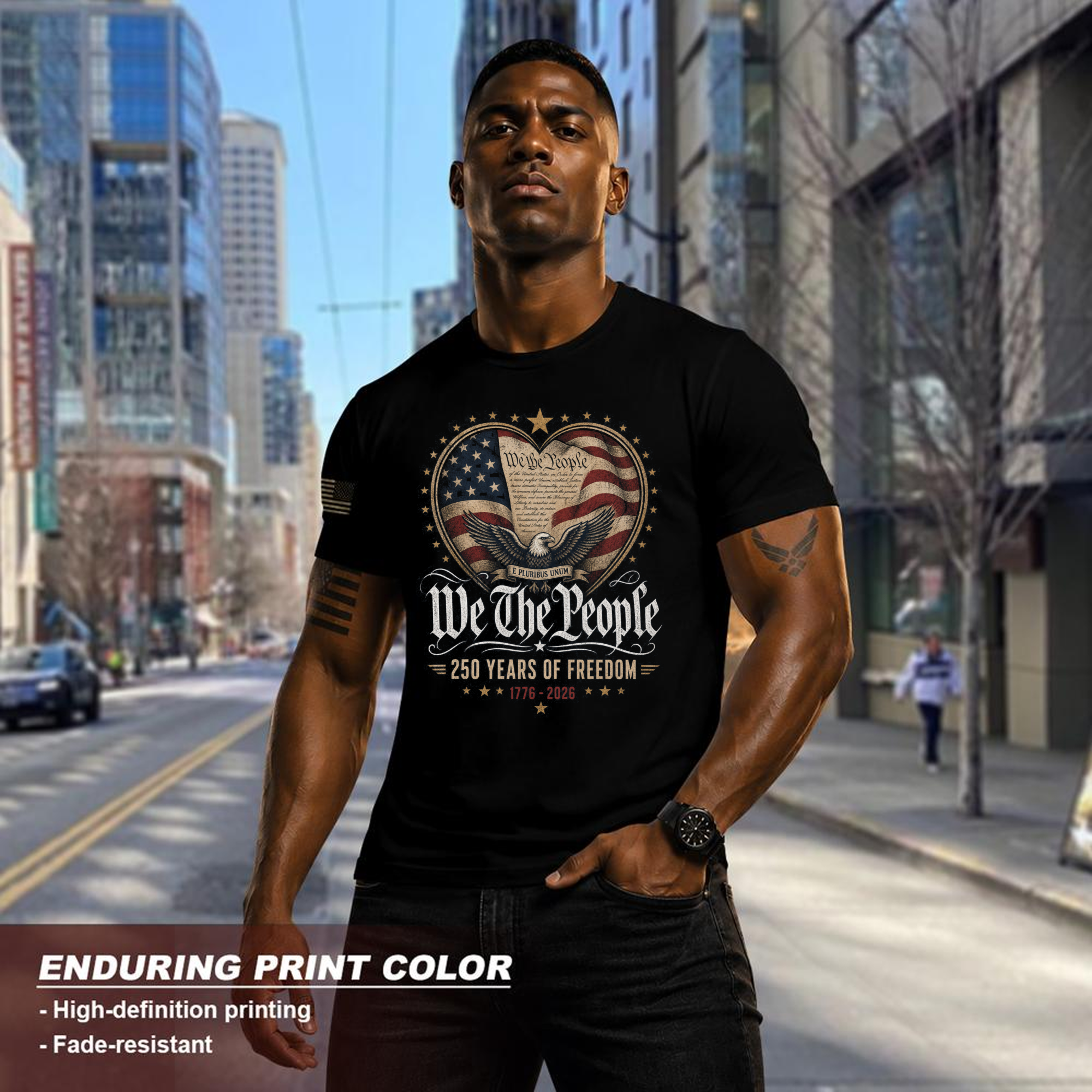 250th Anniversary Pretty Flag Patriot T-Shirt - USA 250 Celebration Shirt