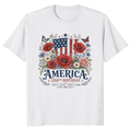Patriotic 250 Years of Freedom Flower T-Shirt - USA 250 Celebration Gift