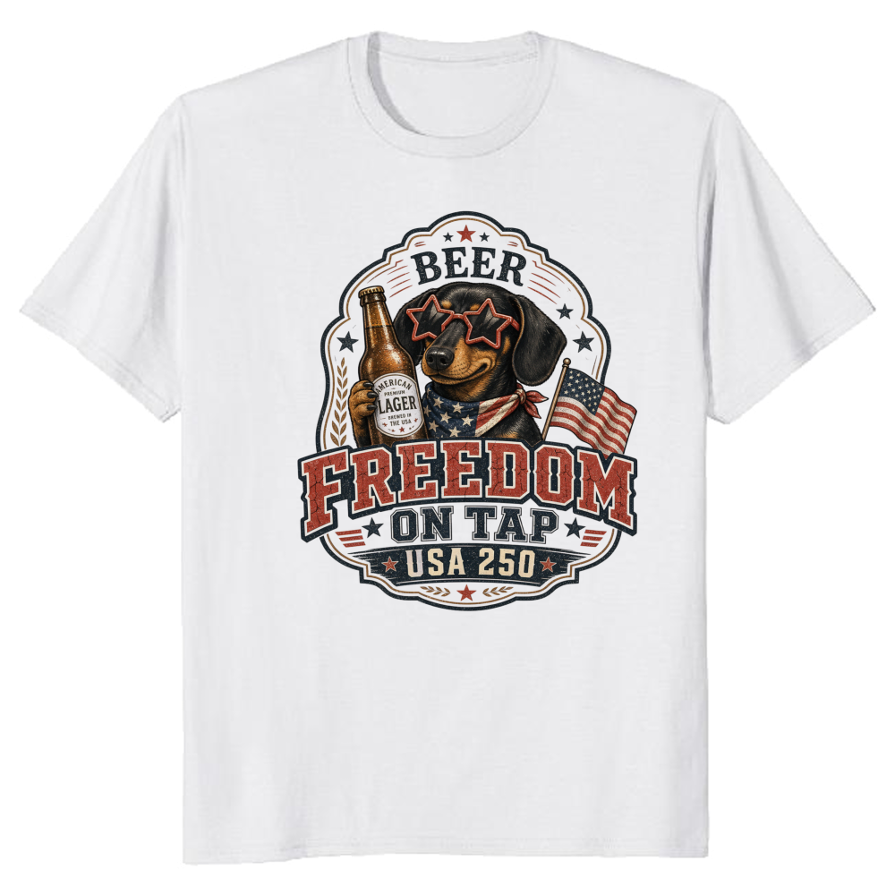 Patriotic Dog T-Shirt - Gift for Patriotic Dog Lovers