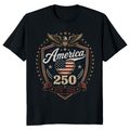 250th Anniversary Pretty Flag T-Shirt - USA 250 Celebration Gift