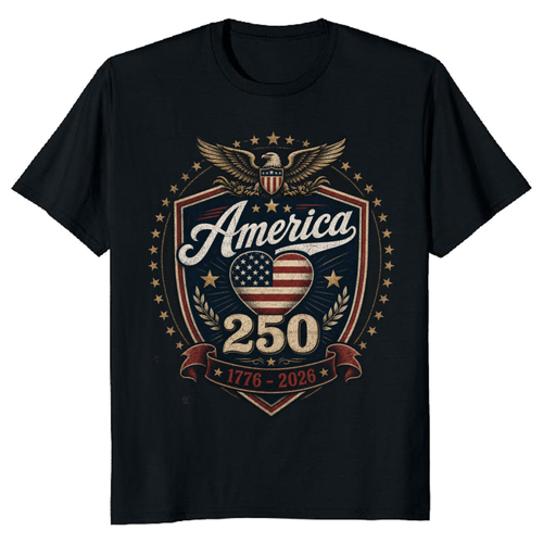 250 Anniversary Pretty Flag Graphic T-Shirt