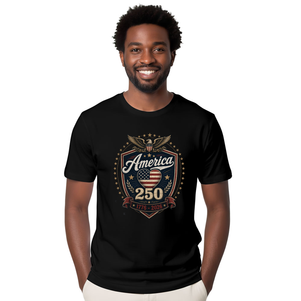 250th Anniversary Pretty Flag T-Shirt - USA 250 Celebration Gift