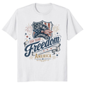 Patriotic Girly T-Shirt - Gift for Patriotic Women