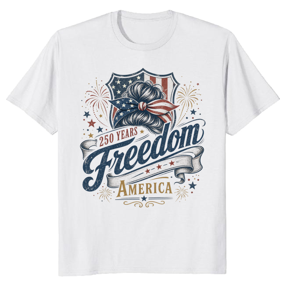 Patriotic Girly T-Shirt - Gift for Patriotic Women