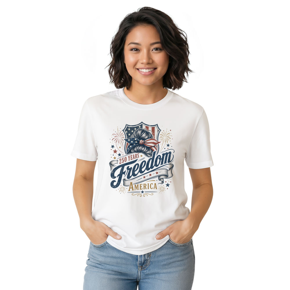 Patriotic Girly T-Shirt - Gift for Patriotic Women