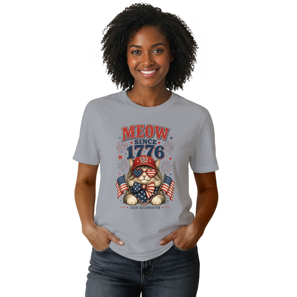 Patriotic Cat T-Shirt - Gift for Cat Lovers