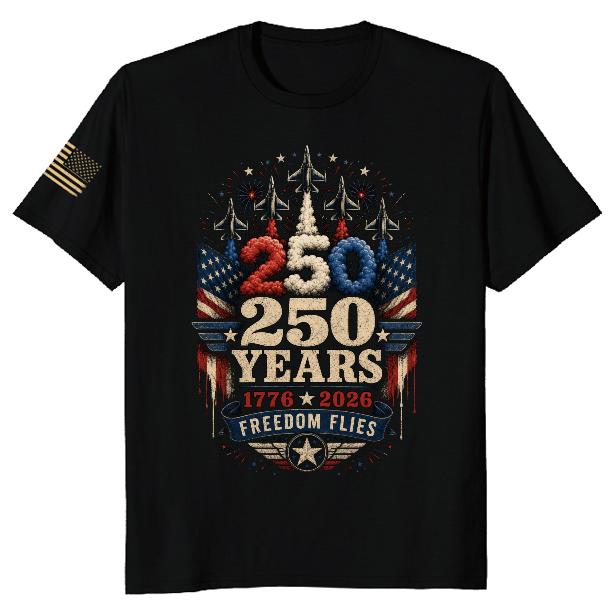Patriotic Graphic T-Shirt - Independence Day Celebration