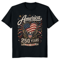 250th Anniversary Pretty Flag Graphic T-Shirt - Independence Day Gift