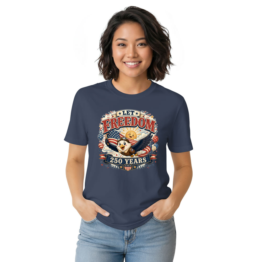 Cute Cartoon Eagles Graphic T-Shirt