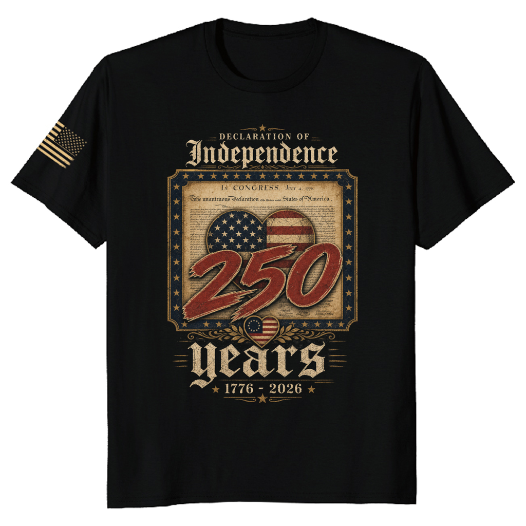 250th Anniversary Pretty Flag Graphic Apparel - USA 250 Celebration Gift