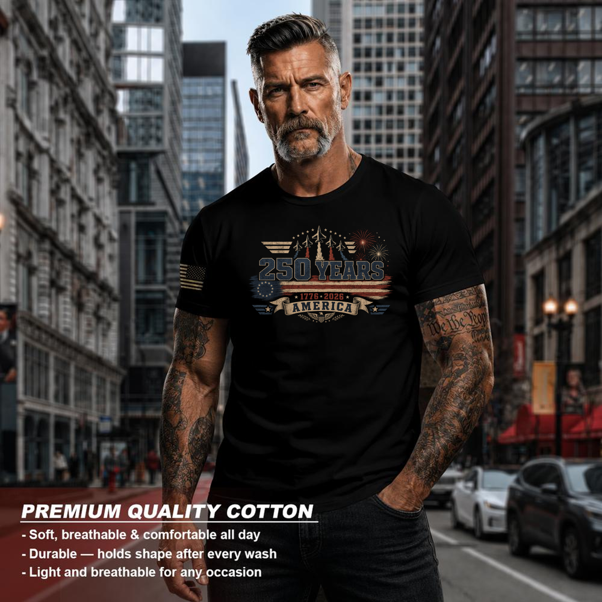 Patriotic Basic Patriot T-Shirt - Independence Day Celebration