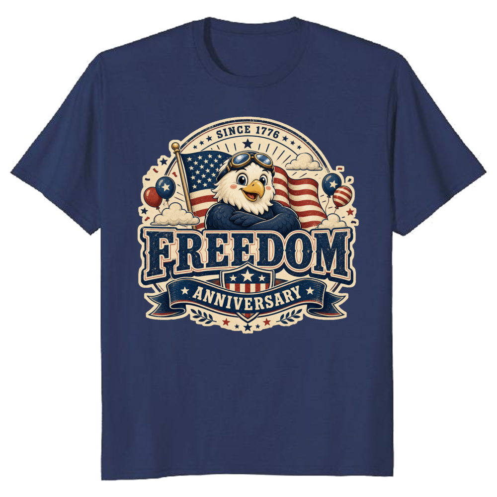 Cute Cartoon Eagles T-Shirt - Gift for Bird Lovers