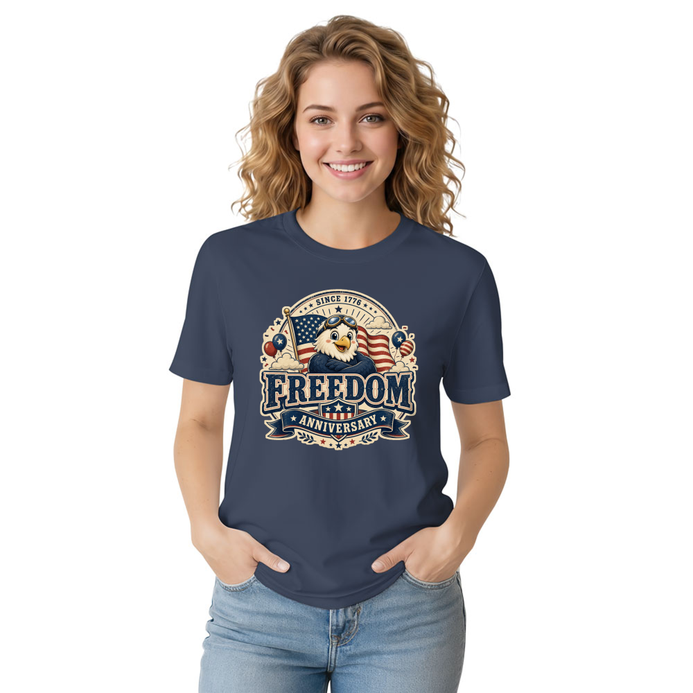 Cute Cartoon Eagles T-Shirt - Gift for Bird Lovers